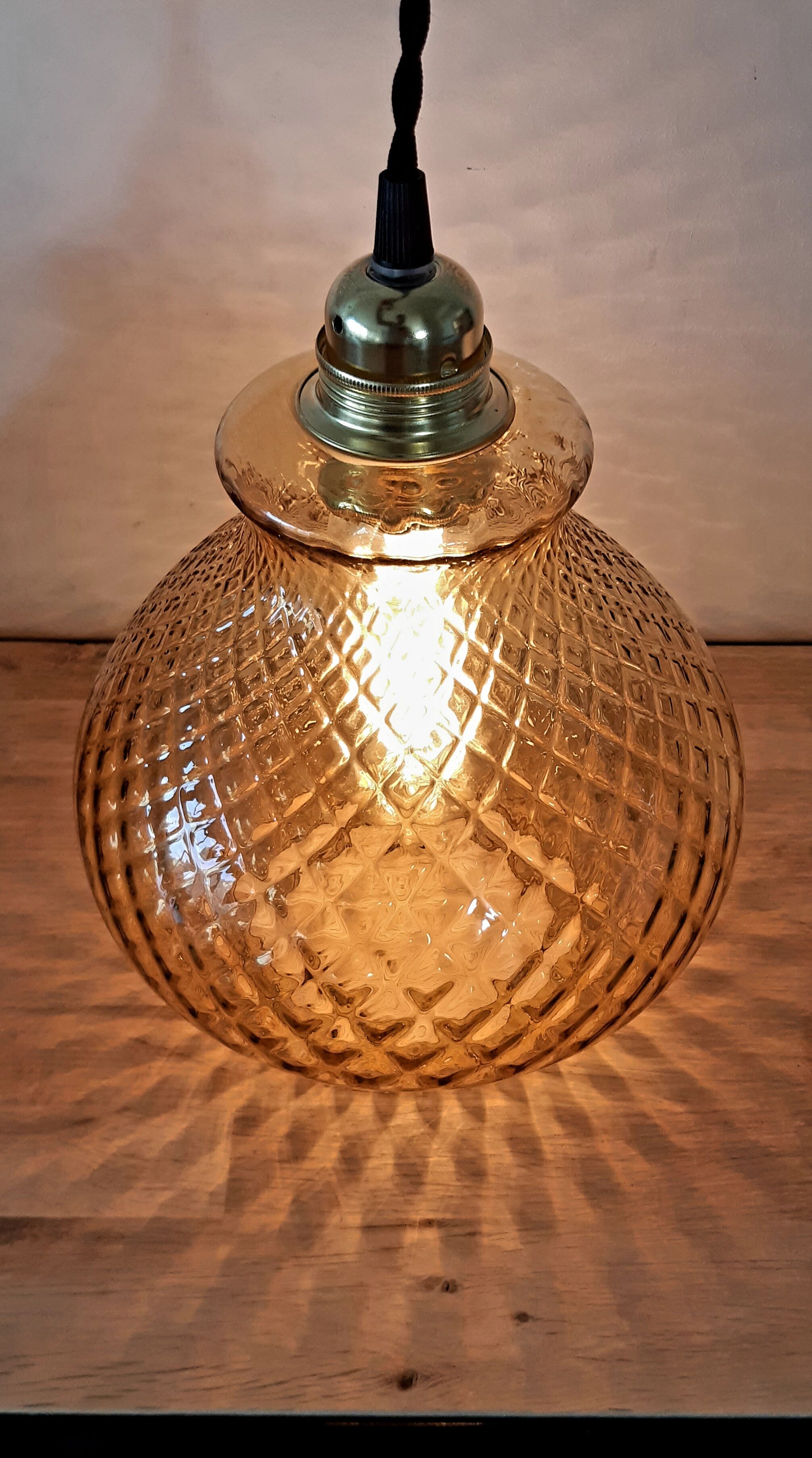 Golden vintage suspension
