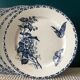 Set of 6 flat plates Sarreguemines "Carmen"