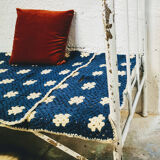 Folding iron boarding school bed