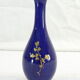 Blue porcelain oven vase of limoges