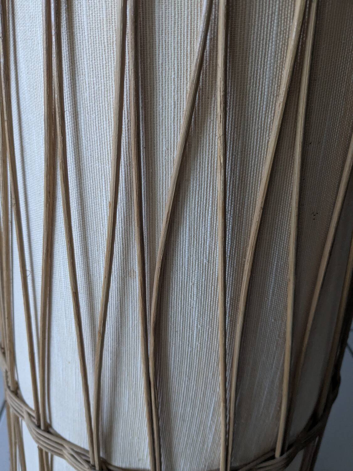 Vintage rattan lampshade