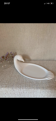 Plat de service canard blanc