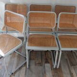 Lot 6 chairs Marcel Breuer Cesca B32