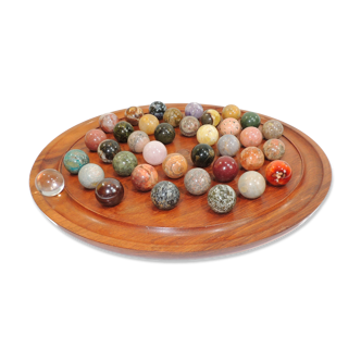 Vintage solitaire game semi gem stones