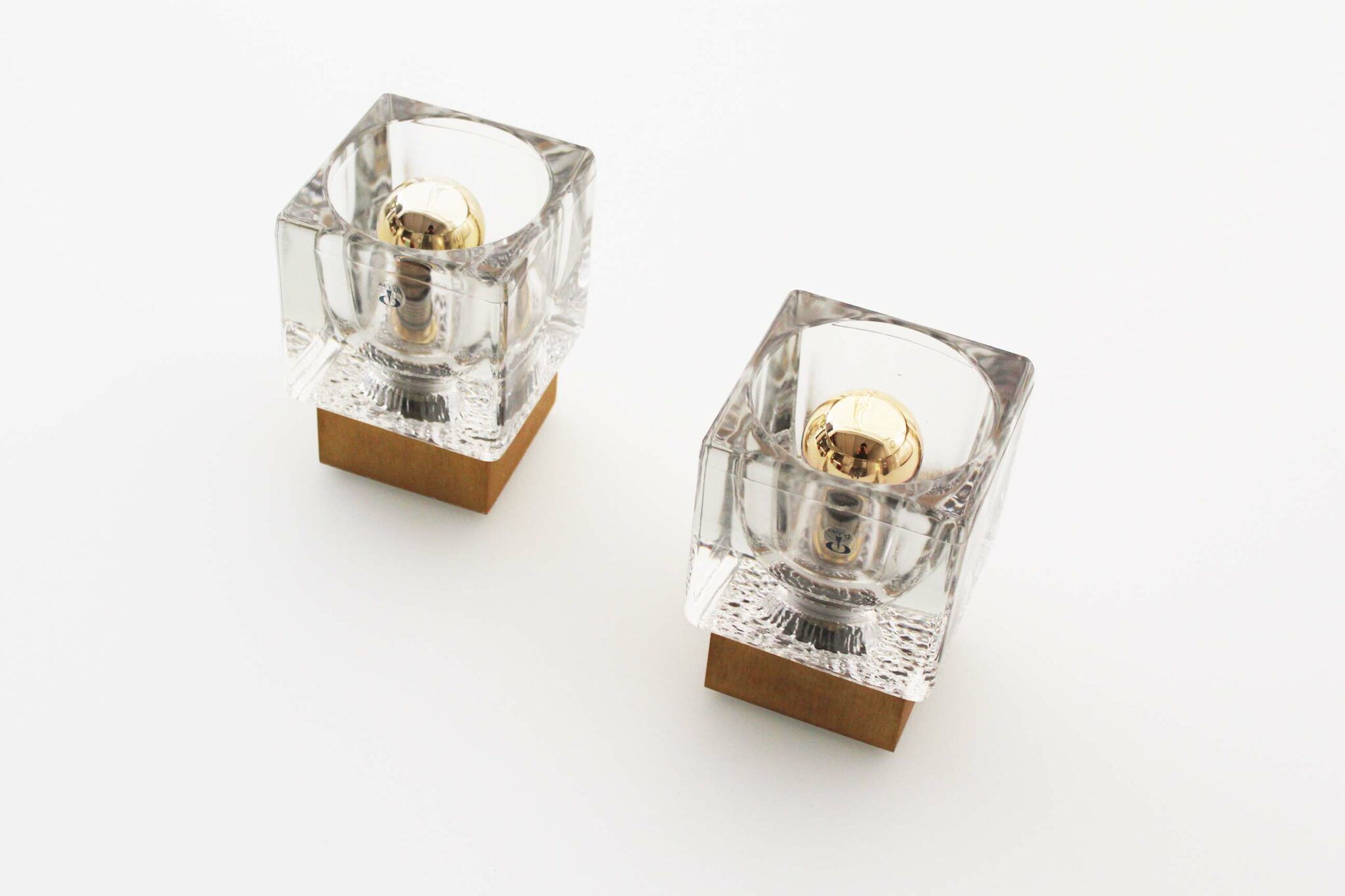 Fantastic set of 2 Sputnik Peill Putzler Wall Sconces