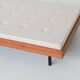 Dutch daybed in teak, metal and wool, mid-century, The Netherlands, 1960