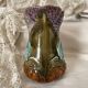Pichet en barbotine Onaing décor Lilas art nouveau