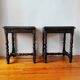 Pair of old Jacobean style sofa ends