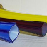 Trio de soliflores en verre étiré anciens