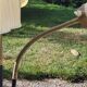 Vintage floor lamp from the 50s in metal and brass 4 flexible lights with tripod base