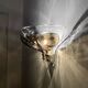 Set of 2 Smoked Glass Wall Lamps by J.T. Kalmar