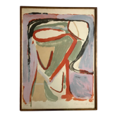 Original lithograph signed and numbered by Bram VAN VELDE, Red Course - MP 041, 1968