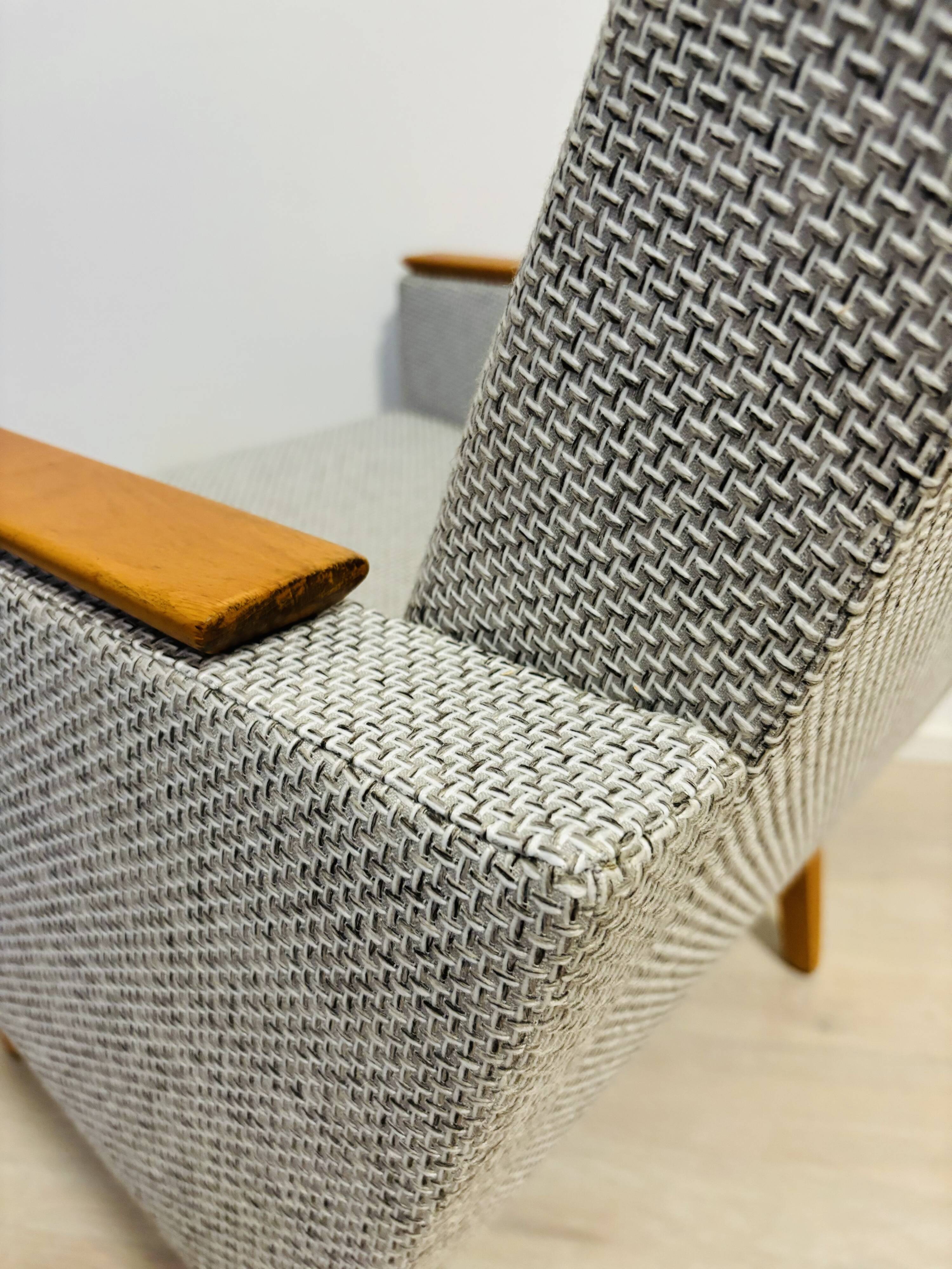 Vintage Grey Armchair from Czekoslovakia 1970’s