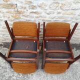 4 chaises en teck