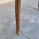 Napoleon III violin-shaped middle desk table 19th in marquetry