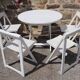 Garden furniture years 40 table and 4 chairs