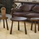 Ensemble de 2 chaises et une table brutaliste pour enfant 1960’s