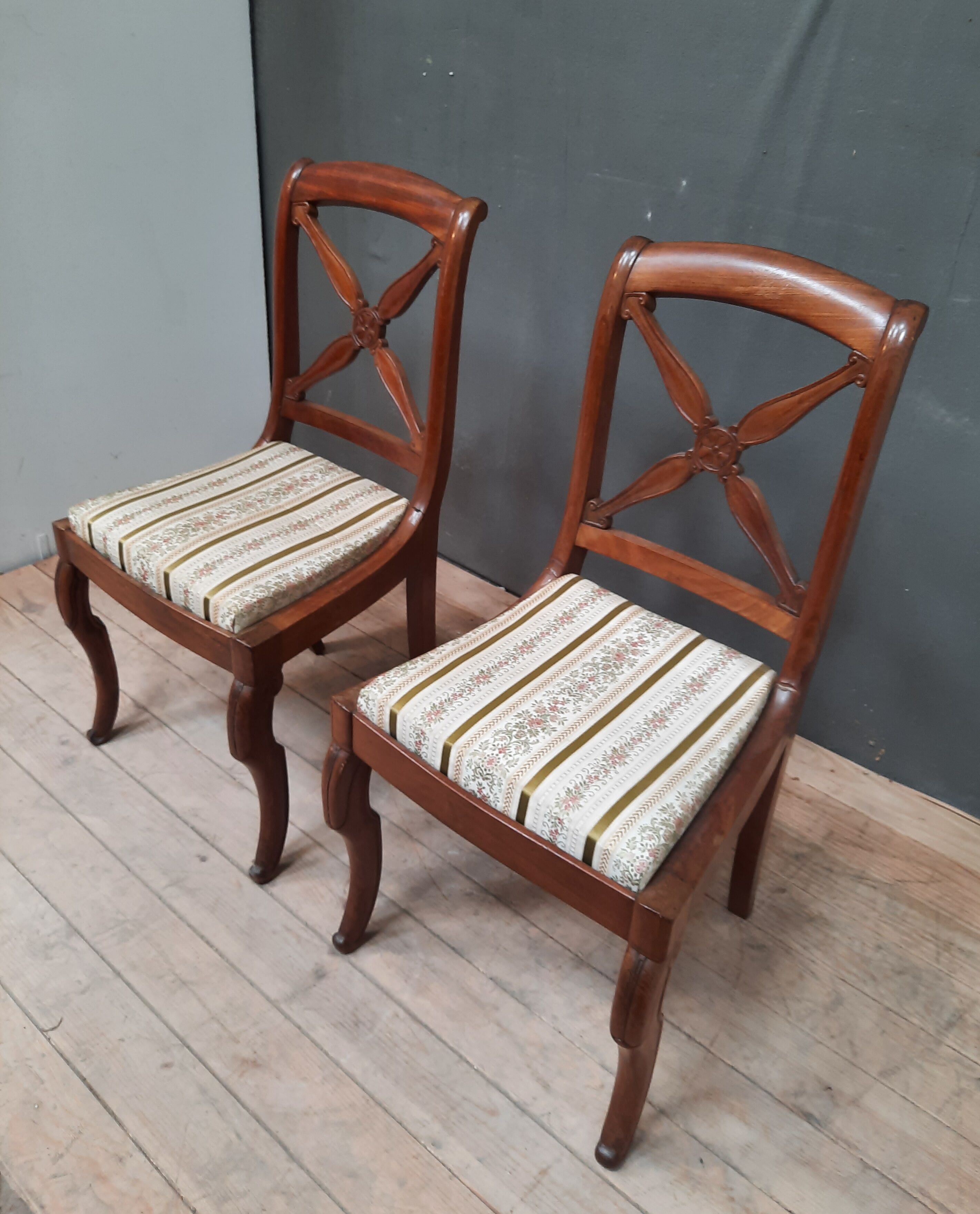 Pair of dining style chairs