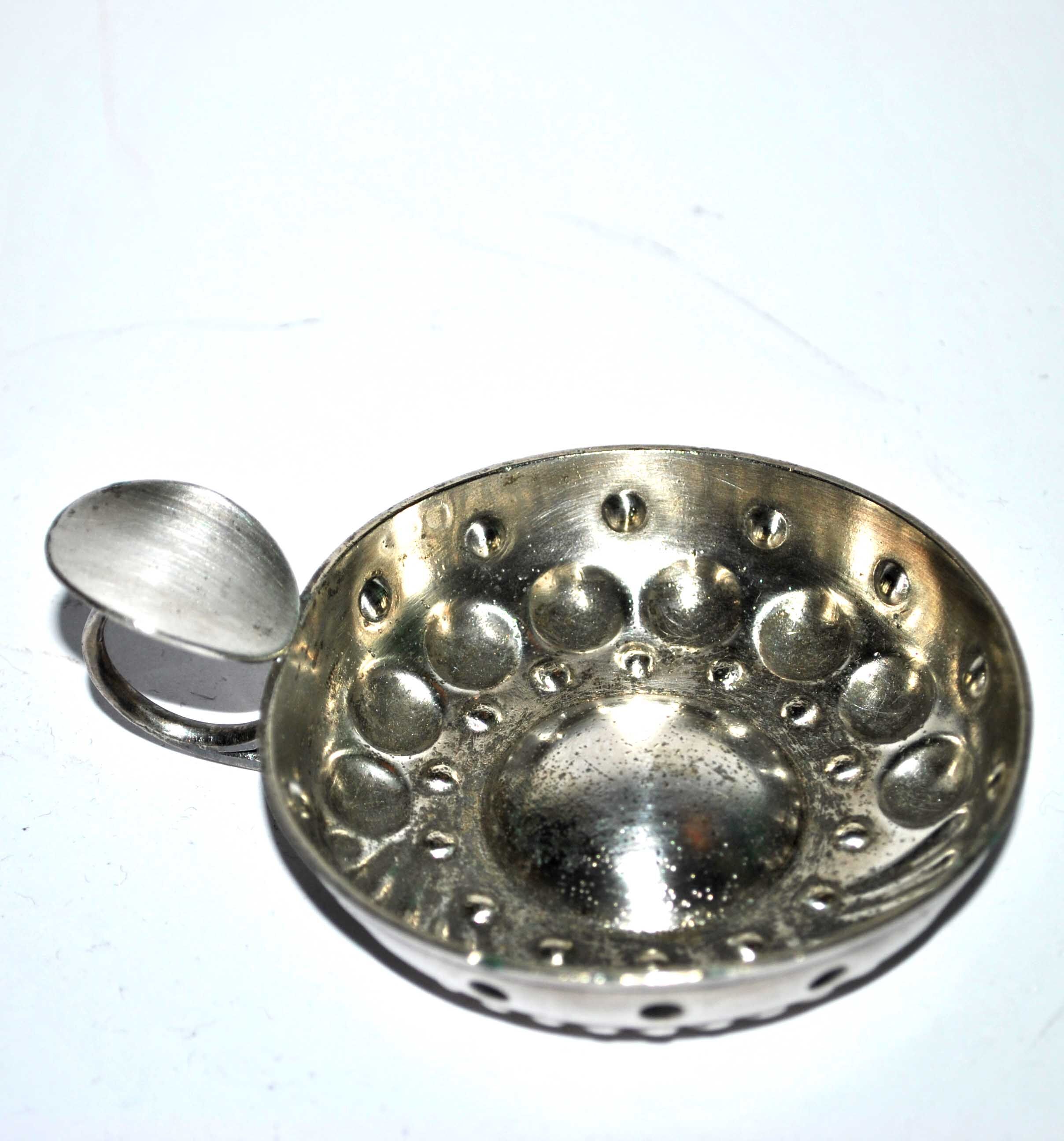 Vintage tastevin in silver metal christofle