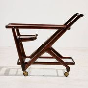 Alder Wood Trolley by Cesare Lacca for Cassina, 1950s