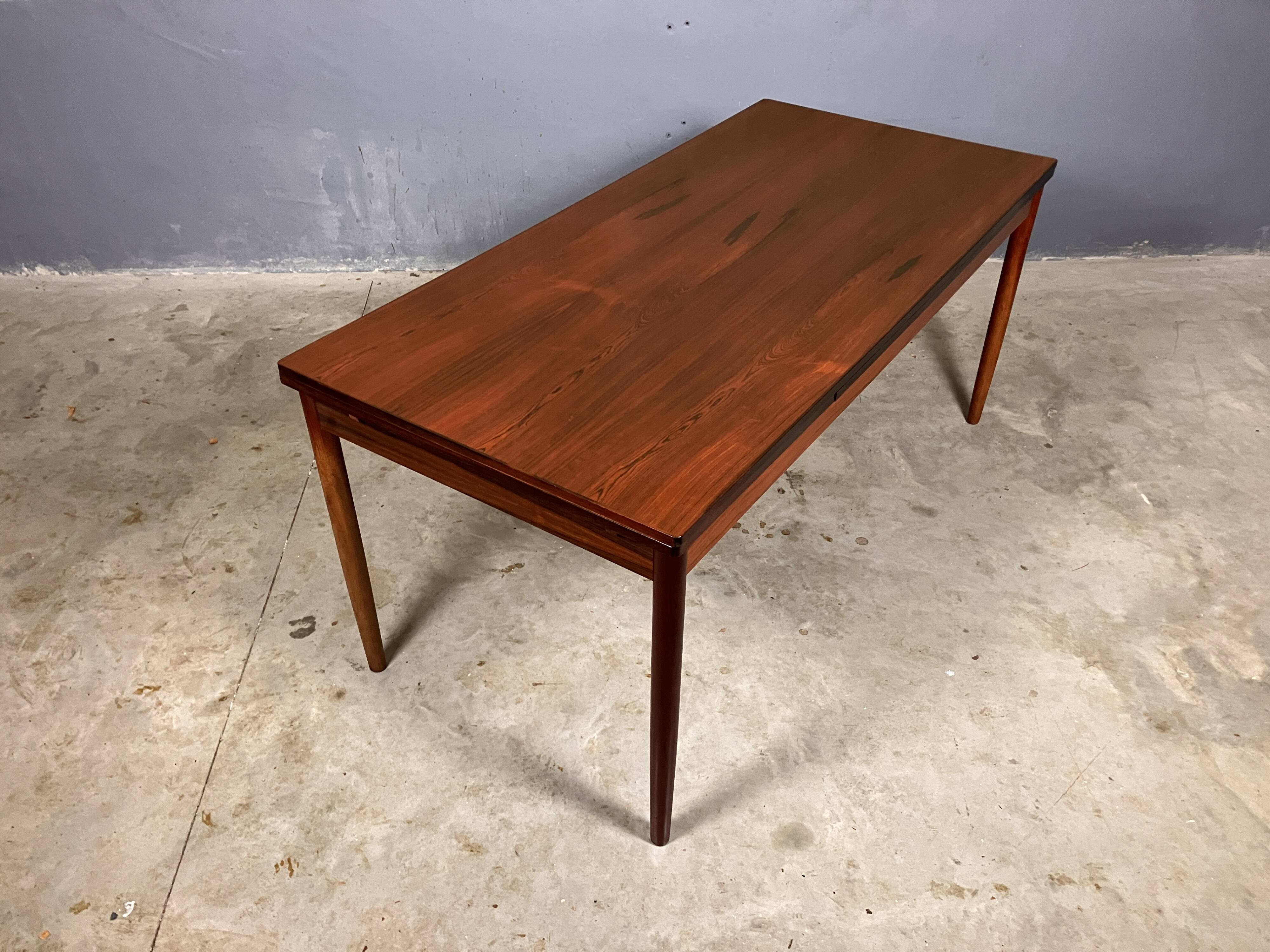 Rosewood dining table XL Mid Century Vintage Dutch Design