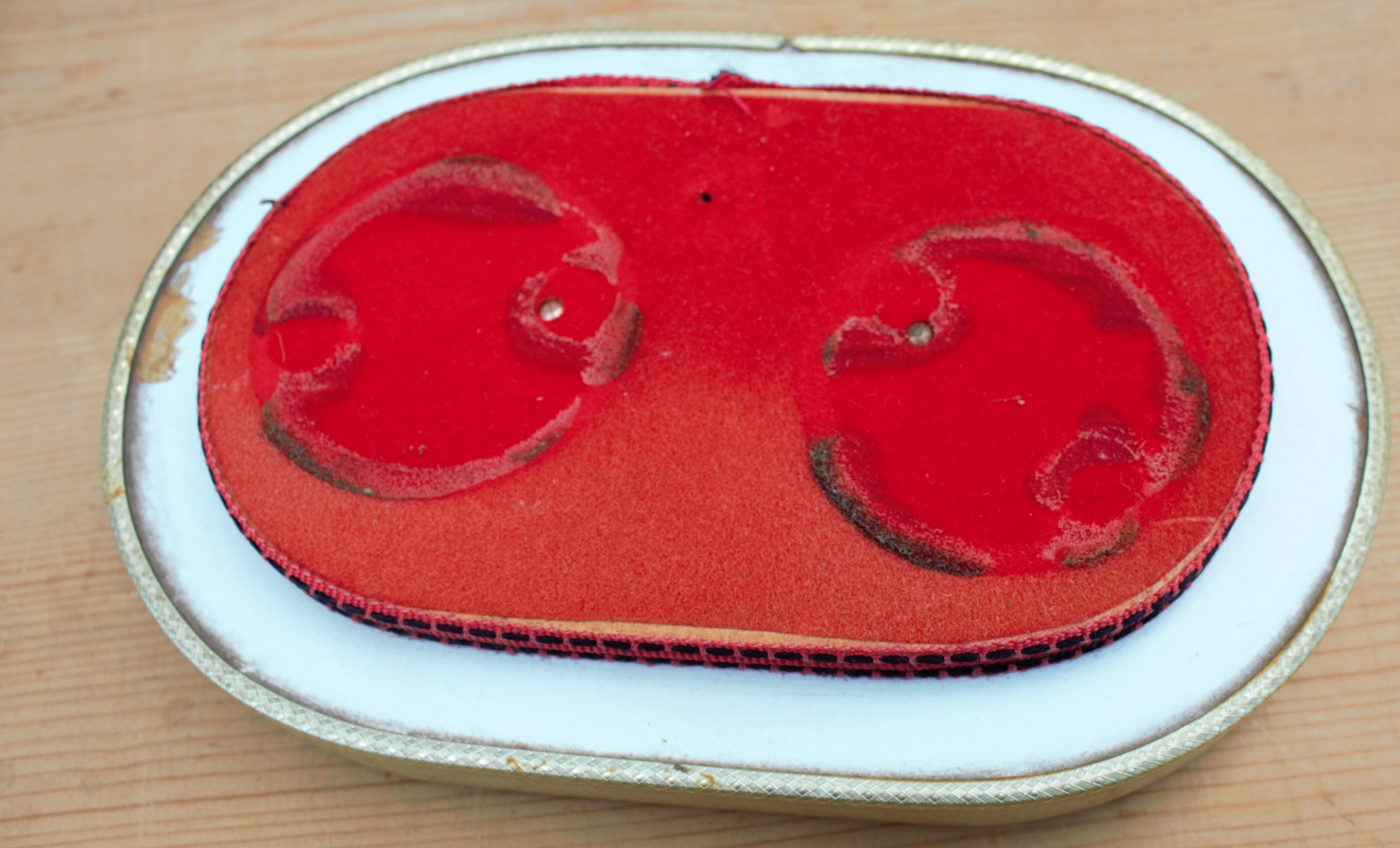 Oval wedding globe in glass 28 cm high