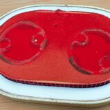 Oval wedding globe in glass 28 cm high