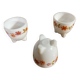 Serie de 4 coquetiers tripode arcopal