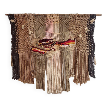 Tapis de macramé Espagne, années 1970.