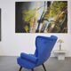 Austrian wingback armchair