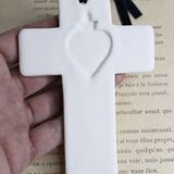 Handcrafted porcelain cross