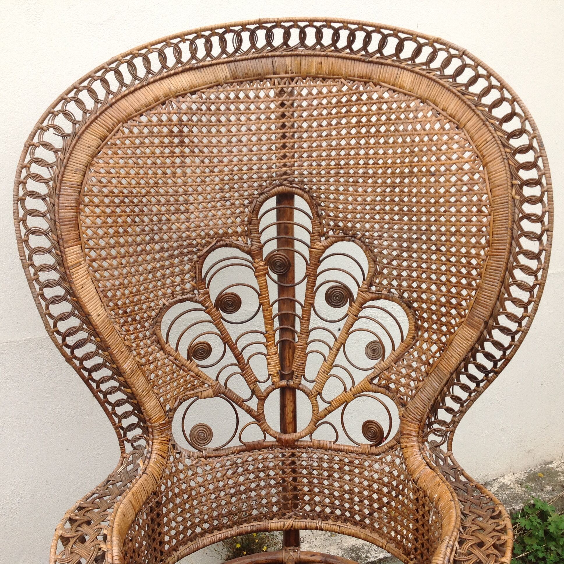 Fauteuil rotin Peacock Emmanuelle