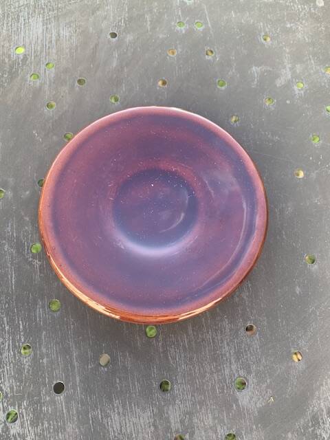 Coffee or tea service in enameled ceramic by Marius Giuge, artisan potter in Vallauris,