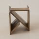 Table d'appoint en Orme massif Alain Ladroit pour Maison Regain Circa 1980