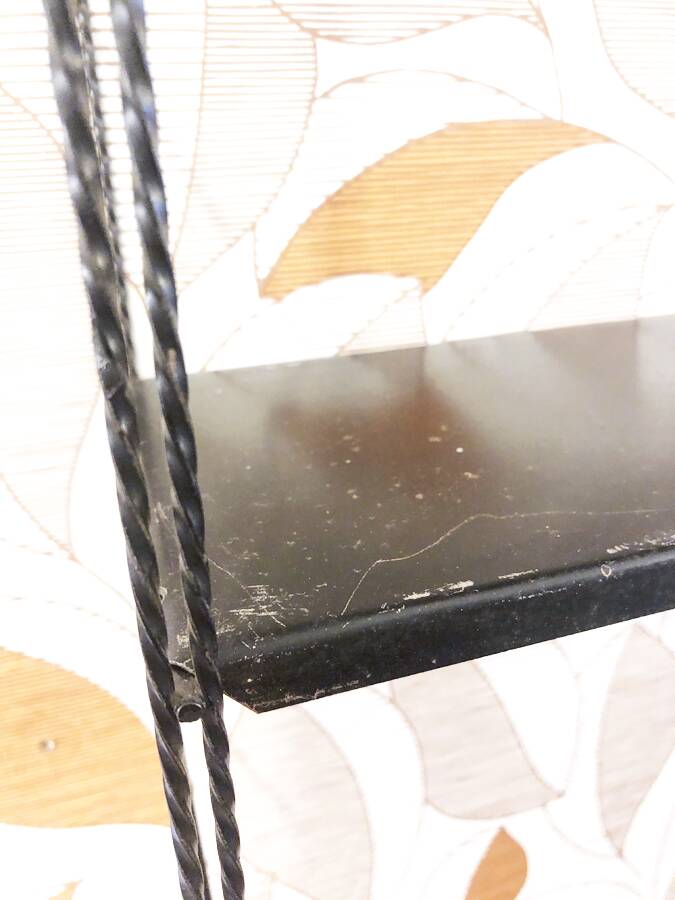 Wall-mounted metal shelf, 1960