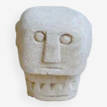 Stone head from Indonesia