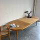 Vintage extendable round dining table Omann Jun