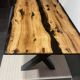 Oak resin table