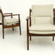 Fauteuil d'Arne Vodder en palissandre Danemark années 1960