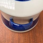 Grand terrine Swedish mid-century pot lid Koka Blue Bla by Hertha Bengtson for Rörstrand, 1950s