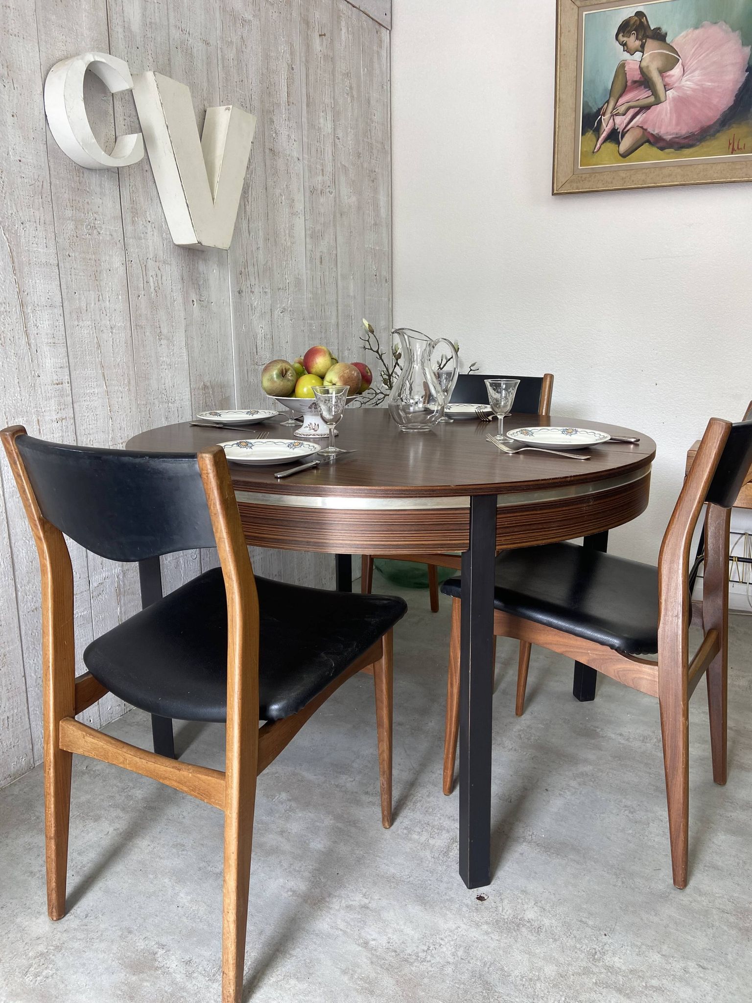 Table extensible vintage
