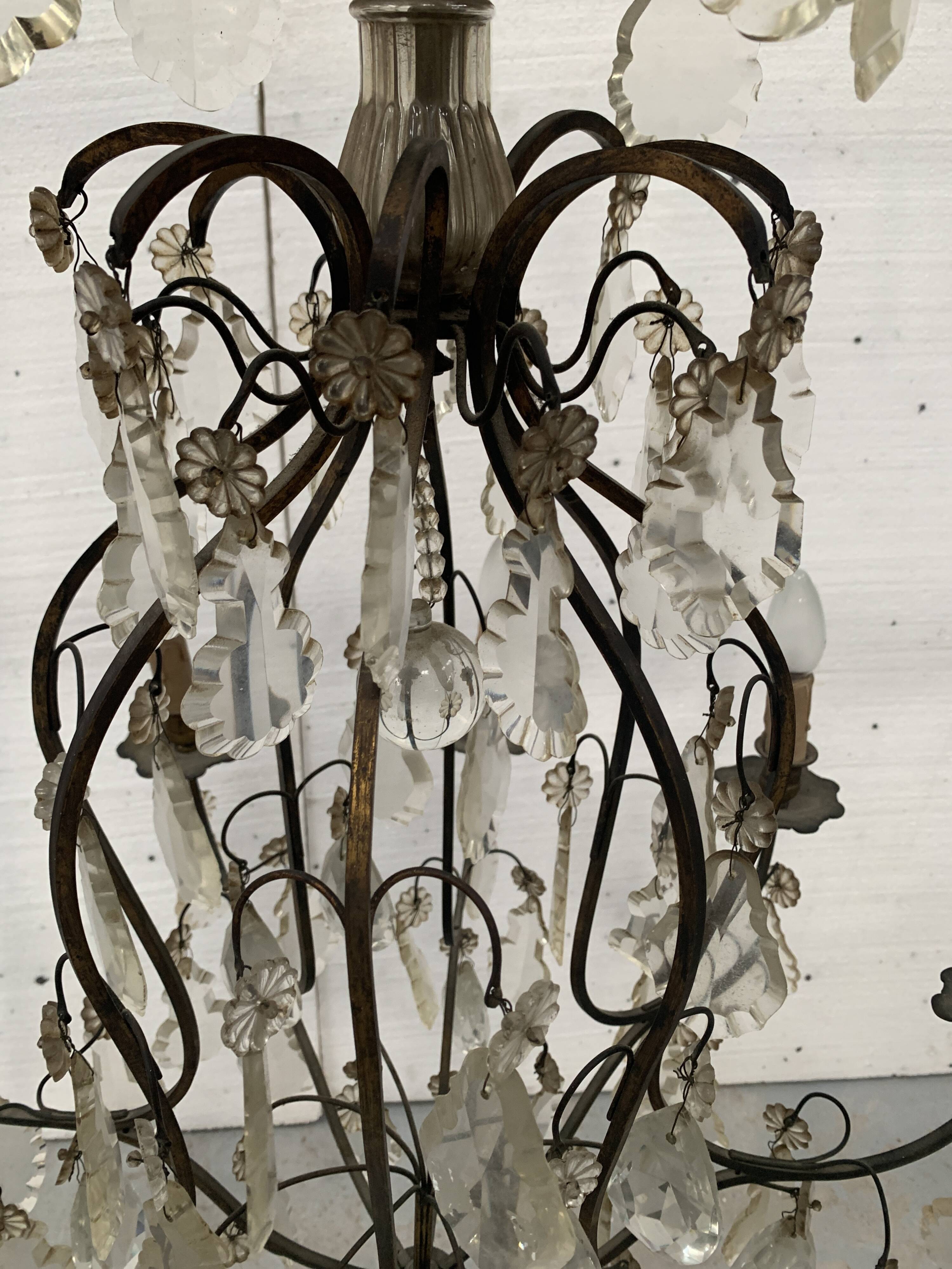 Louis XV style cage chandelier 20th century pendant chandelier
