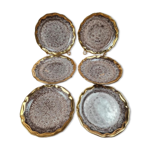 Lot de 6 assiettes à