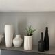White terracotta vase