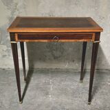 Small Louis XVI style desk in marquetry.