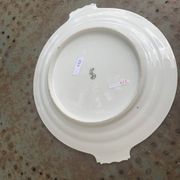 Vintage porcelain cake plate, stamped Czechoslovakia RK