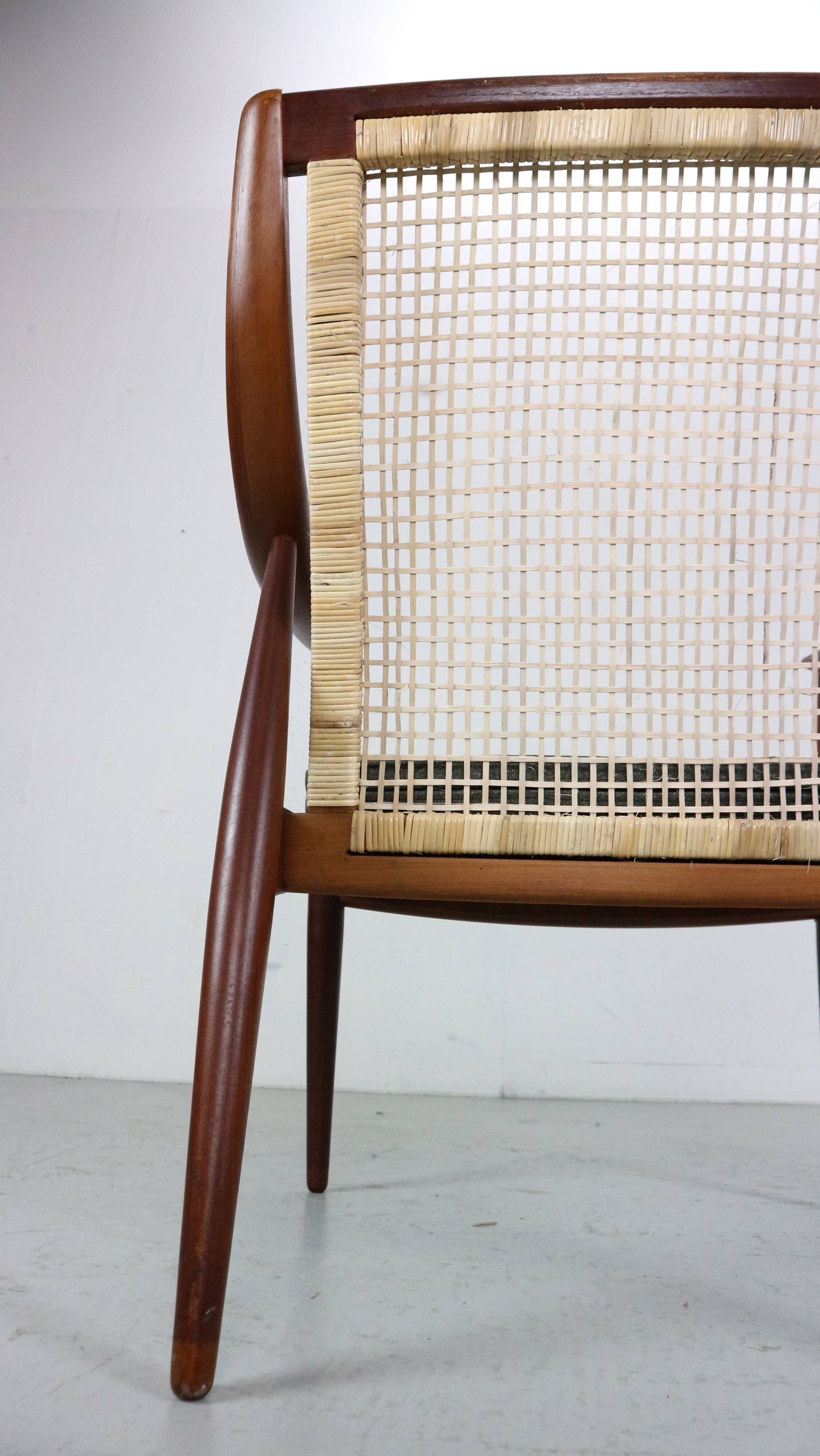 Peter Hvidt& Orla Mølgaard-Nielsen FD146 Cane Back Easy Chair, Denmark