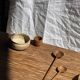 Mini cup, saucer or egg cup in teak H5 D5