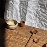Mini tasse, coupelle ou coquetier en teck H5 D5