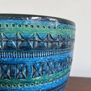 Vase à fleurs Bitossi – Bleu Rimini, Aldo Londi